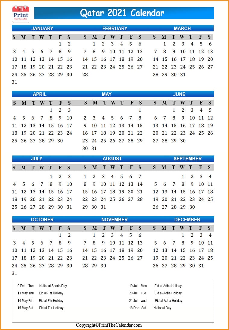 Featured image of post Calendar 2021 For Qatar / Import / subscribe these in any icalendar supported applications including exchange, outlook, sunbird google calendar and mac ical.