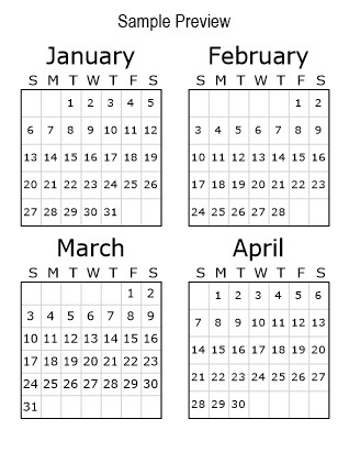 Four Month Calendar 2022 Free] Printable 2022 Calendar Templates 😄 😋